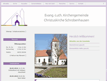 Tablet Screenshot of christuskirche-sob.de